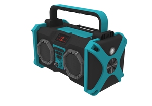 <span class=keywords><strong>Radio</strong></span> de trabajo industrial con sistema de sonido de gran potencia, función de caja de herramientas, dispositivo móvil, carga de iluminación LED para uso pesado - Product Image 5