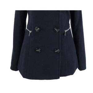 Giacca Invernale in Tessuto Blu Navy a Doppio Petto per Ragazzi Maralyn & Me, Taglia Media - Product Image 3