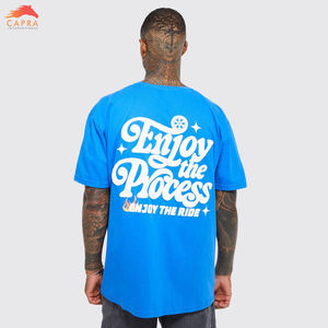 Último diseño Oversize hombres camisetas 100% algodón Casual moda hombres Puff impreso camiseta para la venta - Product Image 6