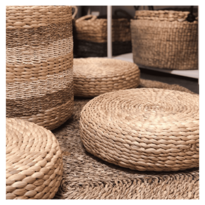 Cojín de Jacinto de Agua, Tejido a Mano con Relleno de Poliéster para Sentarse en el Suelo y Decoración del Hogar, Vietnam - Product Image 3