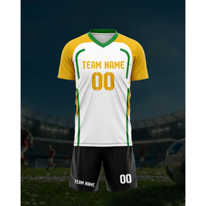 Camiseta de Fútbol Americano Amarilla, Corte Automatizado, Personalizable con Nombre y Número, Cómoda y Transpirable para Hombre - Product Image 6