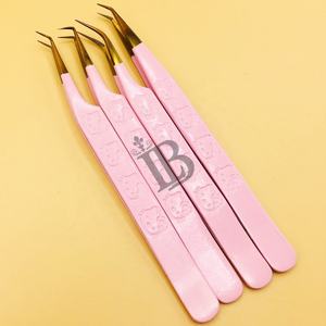 Nuevas Pinzas para Extensión de Pestañas Kitty, Precio al por Mayor, Descuento Especial en Pinzas con Punta de Fibra sin Logotipo, Extensión de Pestañas de Visón - Product Image 6