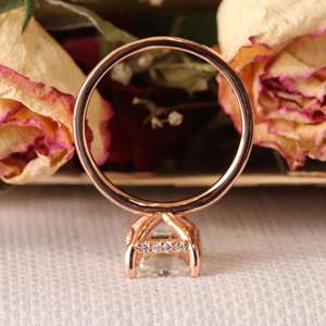 แหวนหมั้นเพชรรัศมีที่ซ่อนอยู่สำหรับเธอ - Product Image 3