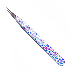 Pince à épiler en acier inoxydable à pointe de fibre personnalisée Outils de beauté pour extensions de volume - Product Image 6