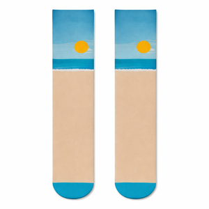 Calcetines de Punto Transpirables para Mujer, Material Premium, Diseño Novedoso, Uso Casual Profesional, Calcetines de Algodón con Patrones Coloridos, Marca Privada - Product Image 6