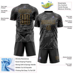 Tenues de football haute performance : ensembles de maillots authentiques, respirants, écologiques, durables et légers pour - Product Image 2