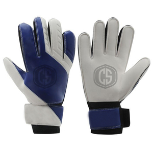 Gants de gardien de but avancés blancs, marron et noirs, style dynamique, coupe négative, prêts pour le match, adhérence optimale, gants de football - Product Image 2