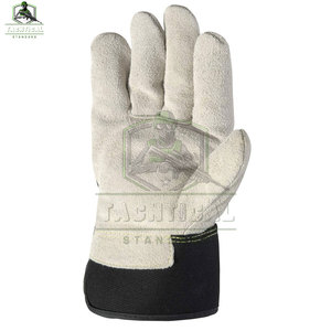 Fabricant professionnel TACHTICAL STANDARD TS-SG-07 Gants de sécurité en cuir respirant et flexible de haute qualité, personnalisables - Product Image 3