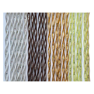 Cortina Elipse 'Luna' Cm. 140 X 240 - Marrón. Opaco/Transparente - Product Image 1