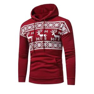 Sweat à capuche de Noël hiver unisexe 100% coton imprimé par sublimation personnalisée avec broderie respirant séchage rapide et personnalisable - Product Image 1