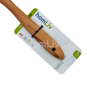 Natural Eco Friendly Angela Teak Wood Salad <b>Fork</b> Sustainable Food Safe No Paint and Varnish Halal Customized Kitchen - Product Image 2