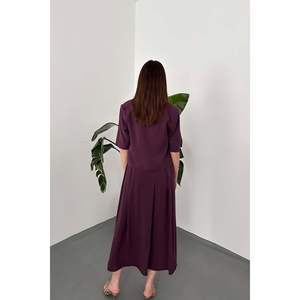 Plum Single-Button Short Jacket and Skirt <b>Set</b> - Plum - Product Image 6