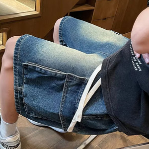 Shorts holgados de algodón de alta calidad para verano con un diseño cómodo y amplio, ideales para atuendos casuales diarios. - Product Image 1
