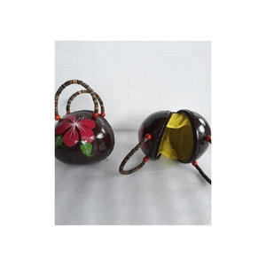 Bolso de diseño tradicional con carcasa de Coco, bolsa orgánica de Coco, colorida, hecha a mano - Product Image 6