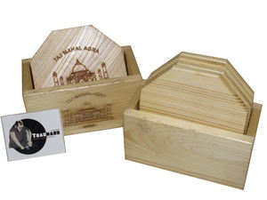 Customised Blank Wood Coasters Set Coaster Blank <b>Wooden</b> <b>Table</b> <b>Mats</b> Custom Engraved Coaster Set From Tradnary Pvt Ltd - Product Image 6
