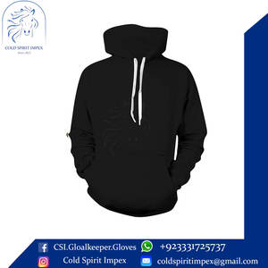 2024 automne hiver hommes mode sweats à capuche grande taille solide à manches longues cordon pull Style décontracté 100% coton - Product Image 6