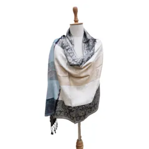 Simple and Beautiful Handmade Pure Silk Shawls Scarves Trendy Design Long Scarf in Different Multi Color for Women and Girls