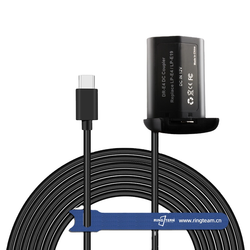 PD TYPE-CアダプターからLP-E4 LP-E19ダミーバッテリーDR-E4 DC