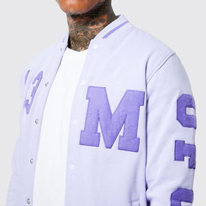 เสื้อแจ็กเก็ตสำหรับผู้ชายไซส์ใหญ่พิเศษเสื้อแจ็กเก็ตทีมตัวแทนทีมเบสบอลโลโก้แบบเรียบ2025ออกแบบได้ตามที่ต้องการ - Product Image 5