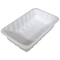 Vente en gros de récipients carrés jetables de qualité alimentaire pour viande, volaille et poisson Emballage sûr et durable de différentes tailles