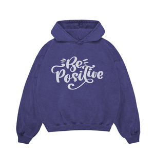 Top Quality Acid Wash Hoodies For Adult Brown Color Pullover Cotton Oversized Acid Wash Hoodies With Screen Printed Logo - Product Image 5