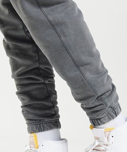 Venta al por mayor de los hombres Casual Vintage Wash Fleece Jogger 420 Gsm algodón de cintura gruesa pantalones de chándal lavado ácido pantalones de gran tamaño - Product Image 5