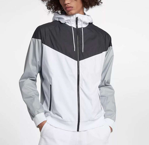 Sweat-shirt à capuche zippé intégral coupe droite pour homme, personnalisable, coupe décontractée, coupe-vent, respirant, pour entraînement, sport et gym, tricoté, pour l'hiver - Product Image 2