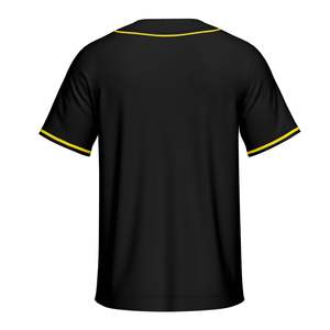 Sublimación personalizada botón béisbol Jersey hombres transpirable poliéster béisbol uniforme bordado impresión en blanco Softball Jersey - Product Image 2