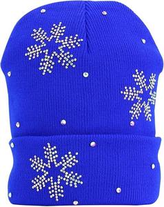 Gorros de diamantes de imitación sostenibles, gorros de etiqueta privada de alta calidad, superventas, diseño cómodo, logotipo personalizado, gorro de diamantes de imitación - Product Image 1