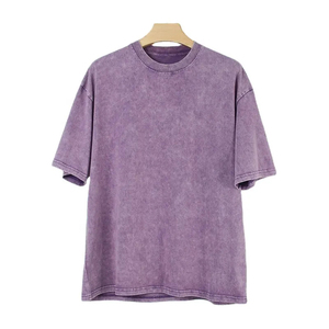 Vente en gros de t-shirt en coton épais coupe surdimensionnée pour hommes de couleur noire avec motif imprimé Design vierge Boxy large - Product Image 6