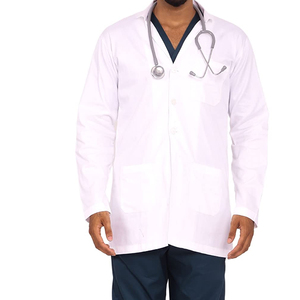 Unisex 100% Cotton Medical Lab <b>Coat</b> Acid-Resistant Design for Doctors <b>Dust</b>-Proof Made in Pakistan Hospital Uniforms - Product Image 1