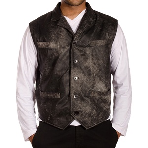 Chaleco de Cuero para Hombre, Chaleco de Motociclista, Protección Corporal, Chaleco de Carreras, Nueva Moda de Otoño, Chalecos de Cuero para Motociclistas - Product Image 5