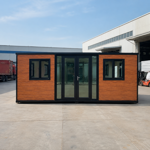 Maison modulaire en conteneur moderne avec revêtement en bois <span class=keywords><strong>pour</strong></span> bureau, camping et chantier - Product Image 5