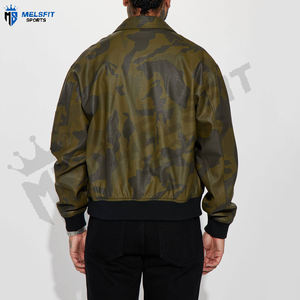 Veste de chasse personnalisée en ripstop camouflage respirante coupe-vent écologique durable couleur personnalisée devant pour homme hiver - Product Image 2