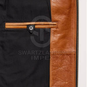 Chaqueta de cuero para hombre de precio barato de alta calidad, chaqueta de invierno de cuero para hombre ligera y cómoda - Product Image 5