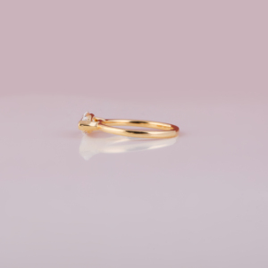 Solitaire Marquise Cut Lab Grown Diamond Claw Setting Trendy Ring Elegant Design Lab Diamond Wedding Ring 14KT Yellow Gold - Product Image 5