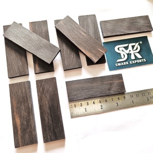 Básculas de mango de madera de ébano natural sólido para la fabricación de cuchillos, manualidades personalizadas, mangos de cuchillos de hoja fija y uso DIY - Product Image 2