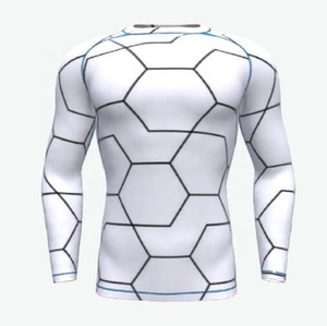 Camiseta de Compresión Personalizada con su Propio Logotipo Sublimado, Manga Larga, para MMA, BJJ, Rashguard para Hombre - Product Image 5