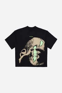Camiseta de Manga Corta Negra para Hombre Les Benjamins, Estilo Urbano, Corte Holgado, 100% Algodón Jersey, Cuello Redondo, Lavado Ácido, Sublimación - Product Image 5