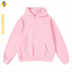 OEM Custom Acid Wash <b>Fleece</b> hoodies <b>men</b> Pullover Sweatshirt Anti Pilling Quick Dry Breathable Embroidered RTS - Product Image 1