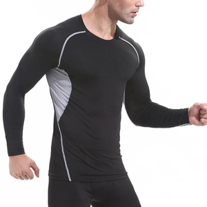 Compression Rash Guard pour hommes, vêtements de sport unisexes pour adultes, t-shirts de compression pour la salle de sport, Rash Guard en spandex - Product Image 4