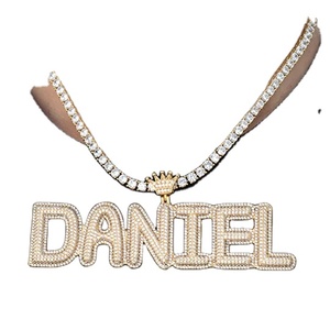 Fabricante mejor precio personalizado deaniel personal nombre Iced Out Hip Hop colgante VVS Moissanite colgante de plata esterlina para Unisex - Product Image 1