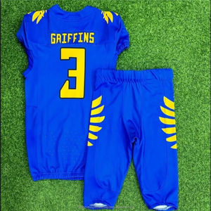 Custom Breathable American Football Jersey with 3D Embroidery 100% Polyester Men's Athletic Apparel - Product Image 4