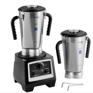 Best Efficient 120V AvaMix Heavy-Duty <b>Commercial</b> <b>Blender</b> for Hotel Use Stainless Steel 5+ Speeds 2 Jars Industrial Blades - Product Image 2