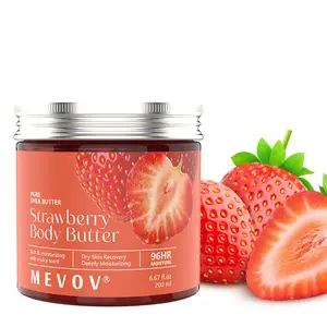 Private Label Strawberry Body Butter With Hydrating Softens Protects Body Cream