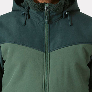 Chaqueta Softshell Personalizada Unisex, Transpirable, Cortavientos, Impermeable, con Cremallera, Forro Polar, Capucha y Cuello, para Trabajo en Invierno y Actividades al Aire Libre - Product Image 3