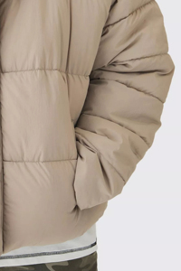 Veste bouffante en nylon froissé pour hommes, grande taille, grande demande, bulle matelassée d'hiver avec sable, coupe-vent, nouveau style de fourrure décorée - Product Image 2