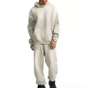 Vêtements de sport de détresse unisexe vintage de haute qualité personnalisés Survêtement à capuche pour hommes Ensemble de sweat à capuche surdimensionné délavé à l'acide pour l'hiver - Product Image 5