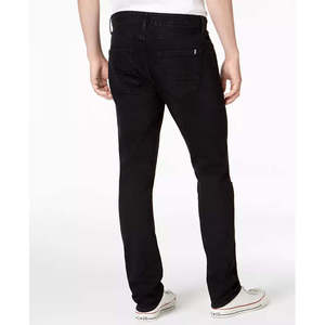 กางเกงยีนส์ทรงสลิมฟิตผ้ายืดสำหรับผู้ชาย ยี่ห้ออเมริกันแร็ก รุ่น Destroyed เอวกลาง ทรงตรง สีสโตนวอช ดีไซน์ลายปะติดสีชาร์โคล ไซส์ 30X32 - Product Image 2