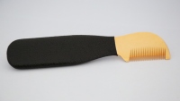 Couteau à démêler Flamia & Jabz pour chien, couteau à carder pour peigne à poils de terrier, peignes en acier inoxydable pour renard, chat, chien, cheval, peigne en bois
